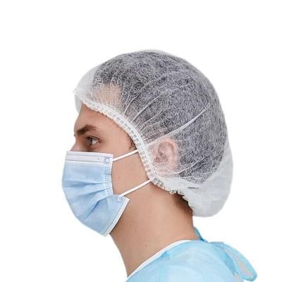 Disposable Nonwoven PP Clip Hairnet Hat Charlotte Mop Cap