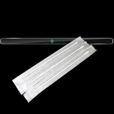 Medical Sterile Plastic Stick Polyester Cotton Swab Dacron Tip Swab 150mm Cotton Swab