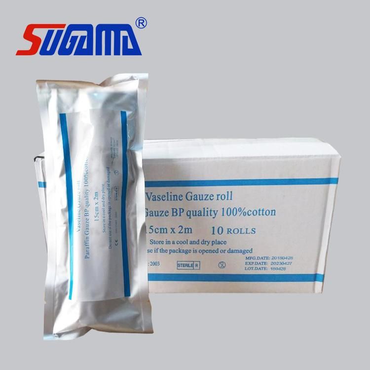 Sterile Disposable Medical Paraffin Vaseline Gauze with Factory Price