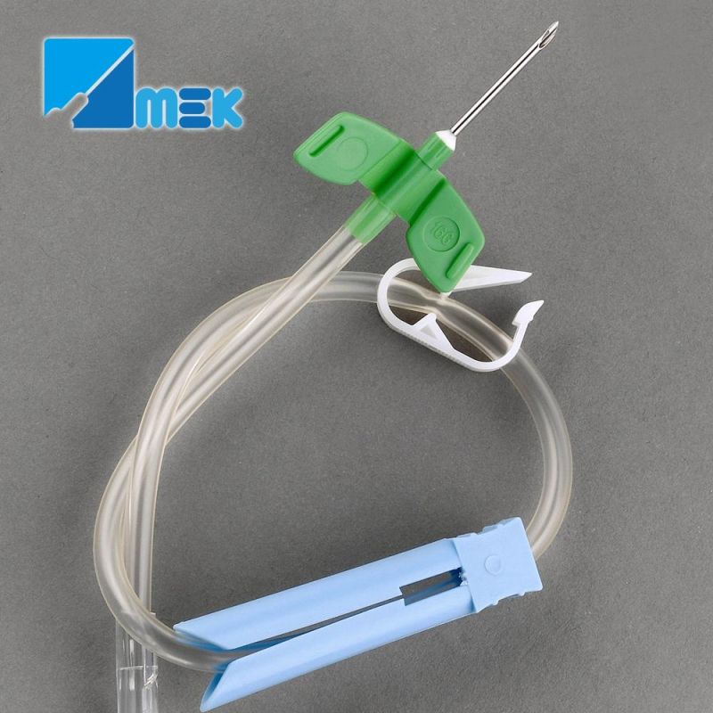 Hemodialysis Fistula Needle Rotating Type with Back Eye 15g 16g 17g
