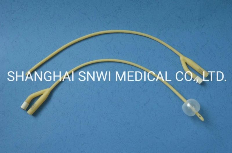 Medical Silicone Coated Eo Sterile Urethral Catheter Latex Foley Catheter Urethral Probe Latex Catheter