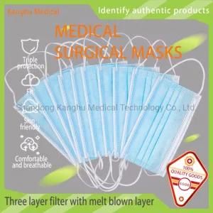 Type Iir/3-Ply Face Mask with Earloop/Medical Mask Non Sterilization of Disposable Medical Surgical Masks