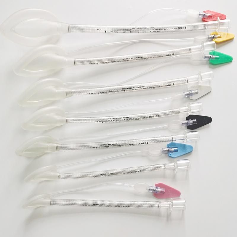 Disposable PVC Reinfored Laryngeal Mask Airway Medical Tube Factory