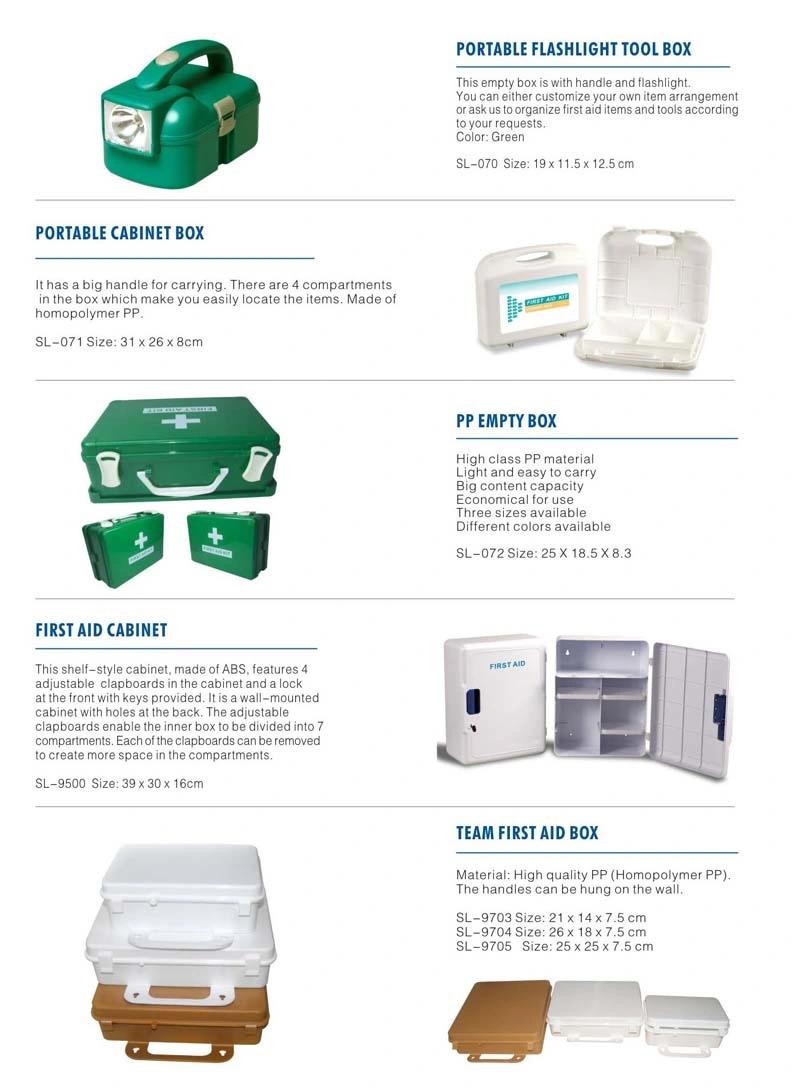 Medical Equipment Fist Aid Plastic Case for Ambulances Rescue Emergency Kit Medical Device Ce ISO FDA