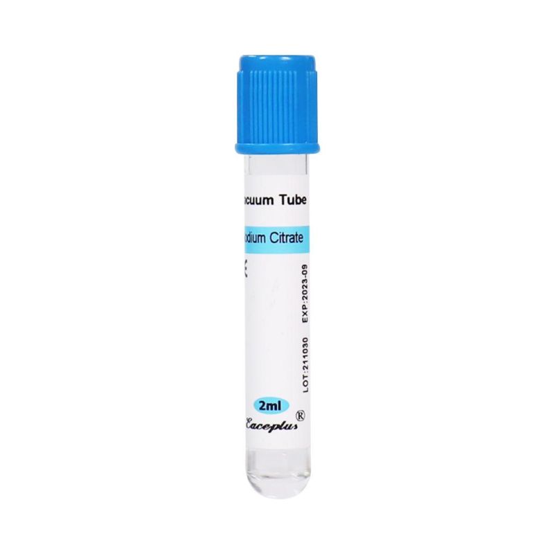 Siny Medical Disposables Sterile Supply Glass or Pet Sodium Citrate Tubes Vacuum Blood Collection Test Tube with CE ISO