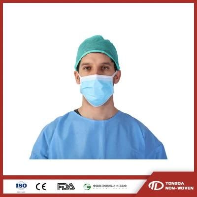Disposable Non Woven Medical Surgical Doctor Scrub Caps Round Mob Cap