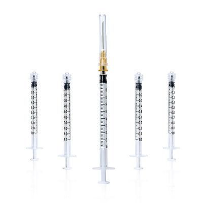 Disposable Medical Plastic Luer Lock Syringe with Needle or Without Needle
