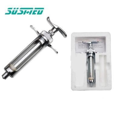 High Quality Upgrade Type 10ml 20ml Veterinary Instrument Reusable Animal Syringe