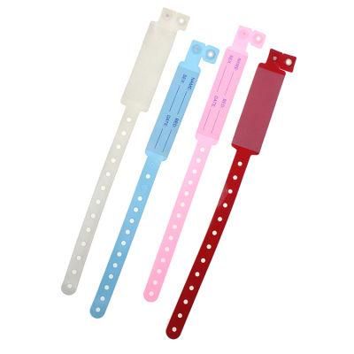 Custom Writable Plastic Vinyl Identification Hospital Patient ID Wristbands Bracelets