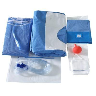Hospital Use Disposable Surgical Kits Cesarean Drape Set C-Section Surgical Delivery Packs