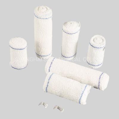 Medical Spandex Crepe Elastic Bandade with Red/Bule Thread