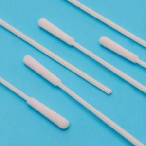 Medical Disposable Specimen Collection Sterile ABS PP Stick Flocked Nasal Swab with Tube