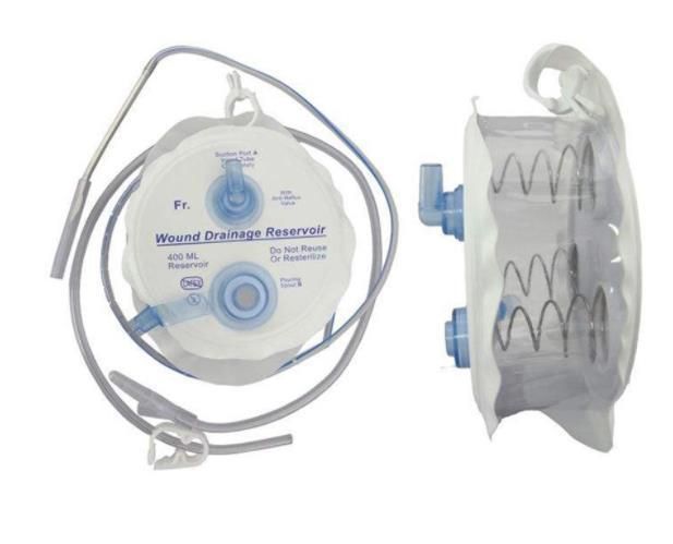 Disposable Negative Pressure Closed Wound Drainage Reservoir System Spring Type 800ml