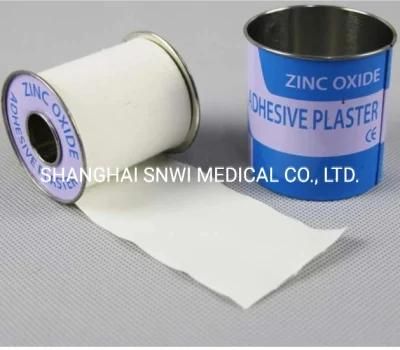 Hospital Surgical Tape Metal Cover Cotton Zinc Oxide Adhesive Wound Plaster