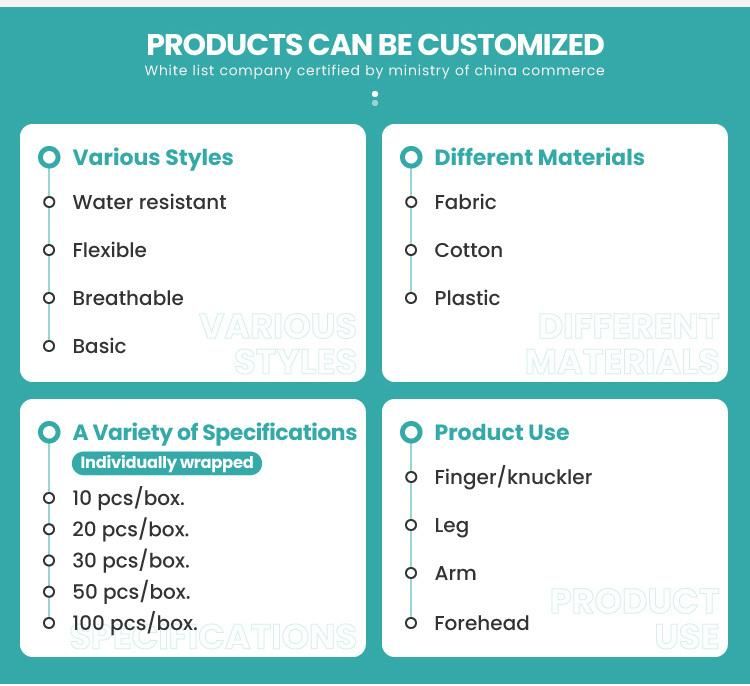 Wholesale Customized Disposable Medical PE Outlets Medical Consumables Band-Aid