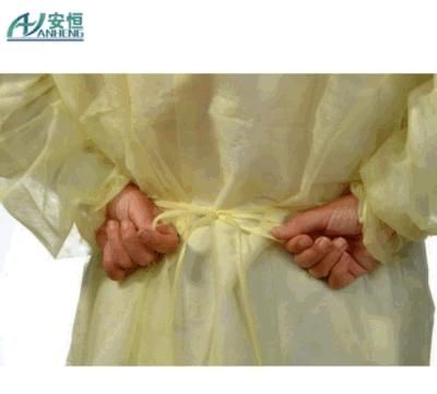 Spunbonded Polypropylene Disposable Isolation Gowns Surgical Use