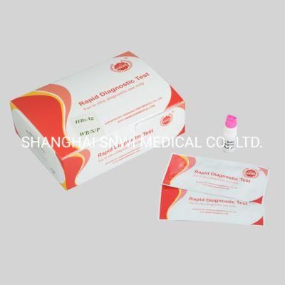 Disposable Medical Diagnostic Products Step Testing Kit High Accuracy Hepatitis B Hbsag Rapid Ivd (Strip/Cassette) Test