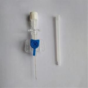 IV Cannula with Port and Wings 22g Ce ISO Blue Color Catheter Needle