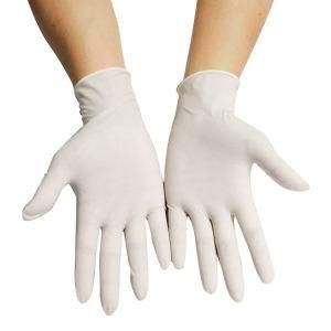 Milky White Latex Gloves Waterproof Nitrile Gloves Disposable Glove Rubber Gloves Kitchen Cooking Gloves Cleaning Gloves-S