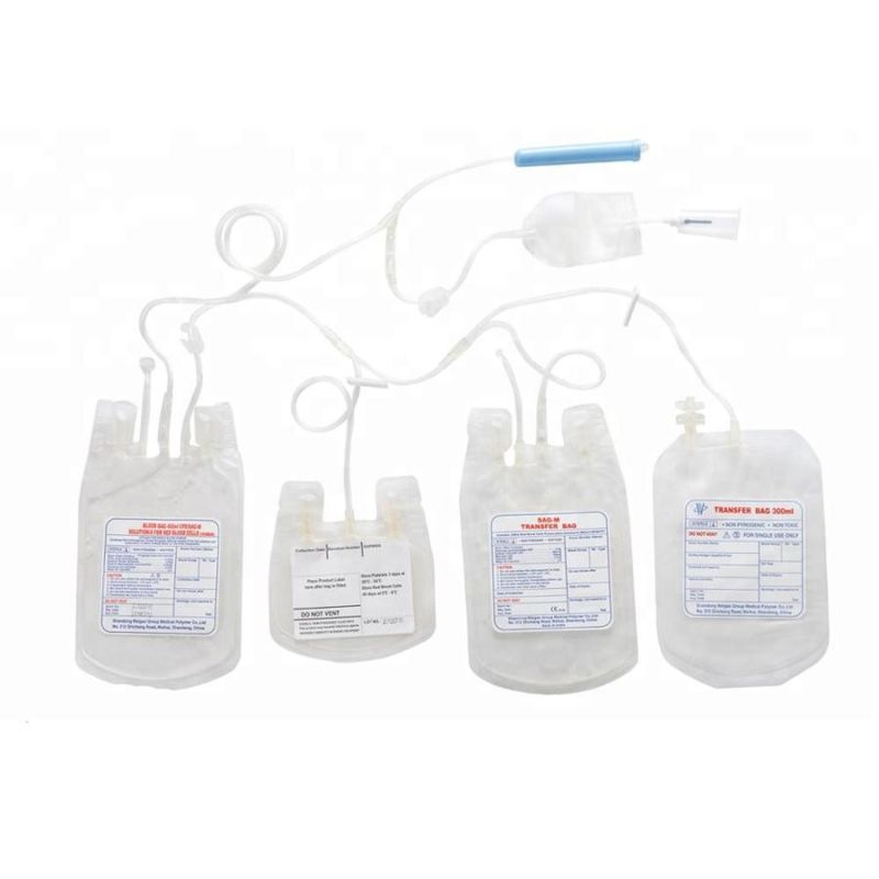 Transfusion Bag Single Double Triple Quadruple Blood Collection Bags