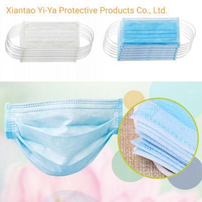 Nonwoven 3 Ply 50 PCS/Box Disposable Earloop Face Mask