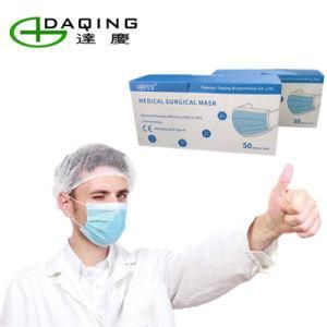 Top Sale Medical Surgical 3-Ply Disposable Non-Woven Face Mask in Blue Color with Earloop China Supplier En 14683