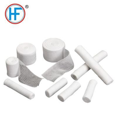 High Quality Factory Price Disposable Medical 100% Cotton Gauze Bandage with Woven Sides
