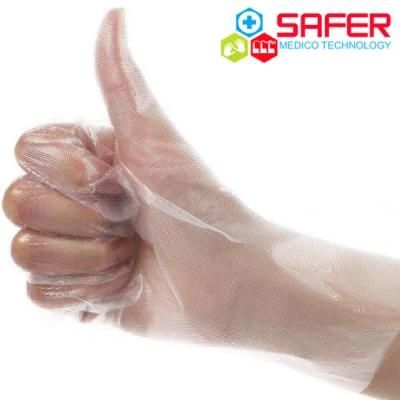 Biodegradable Plastic P TPE Gloves for Food Handling