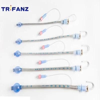 Disposable Medical Consumable Reinforced Silicone Endotracheal Tube with Cuff