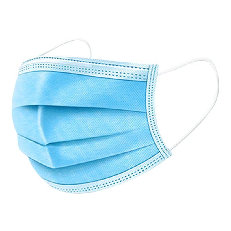 High Quality Blue Fashion Face 3ply Disposable Mask with Earloop
