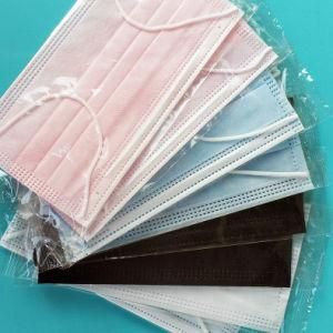[Fast and Free Shipping From European Warehouse] Ce Disposable Surgical Face Mask Black / Blue / White 3 Ply Non-Woven Mouth Nose Cover