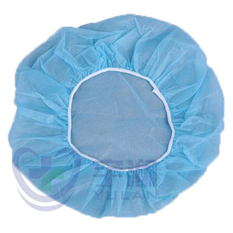 Disposable Non-Woven Round Cap Bouffant Cap Mob Cap