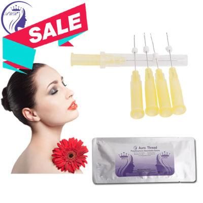 Mesotherapy Absorbable Twin Screw Ultra V Lift Pdo/Pcl Cog Thread with Cannula for Nose