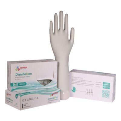 Vinyl Powder Free Gloves Box with OEM Brand Service Clear