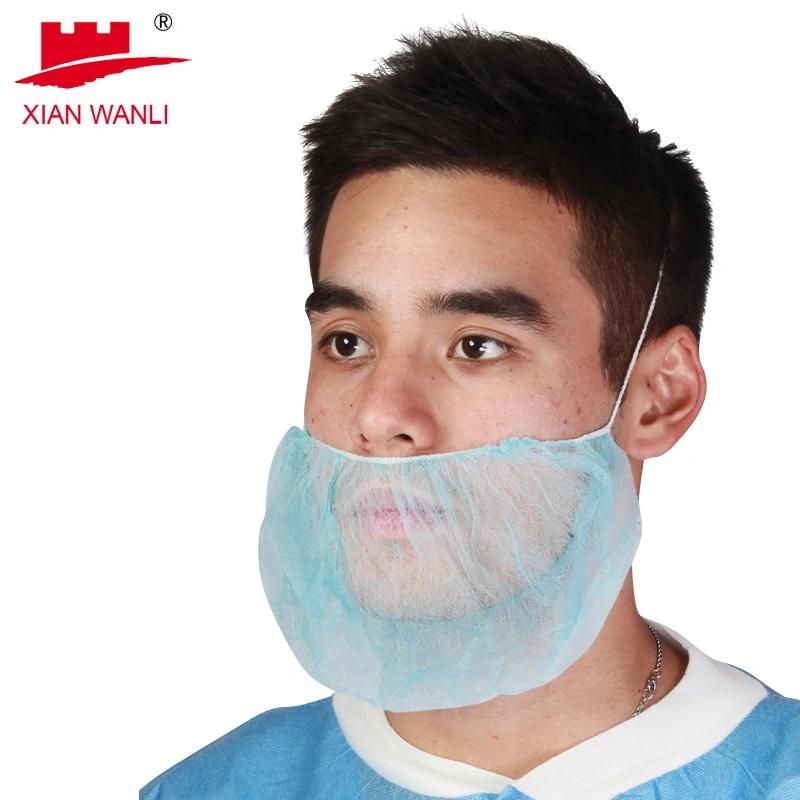 Disposable Nonwoven Beard Cover Elastic Earloop