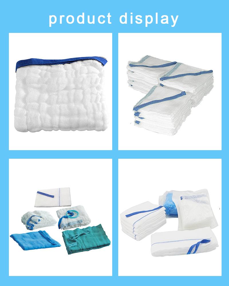 Ce Cotton Prewashed Lap Sponge with X-ray Blue Green White Loop