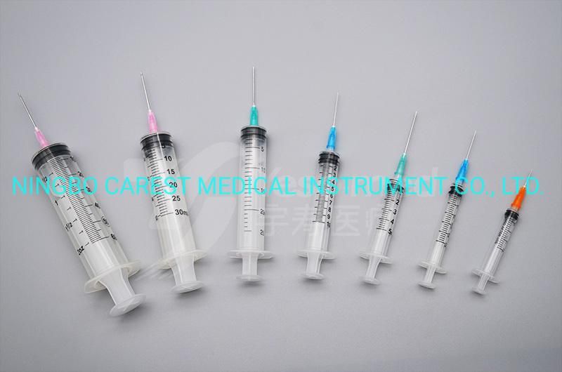 CE& FDA 510K Approved Disposable Luer Lock Syringe with or Without Needle