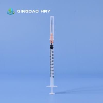 1ml Medical Disposable Syringe with Needle &amp; Safety Needle Luer Slip Sterile 510K FDA