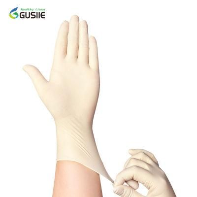 Medical Disposable Latex Gloves Powder Free Food Examination Gloves