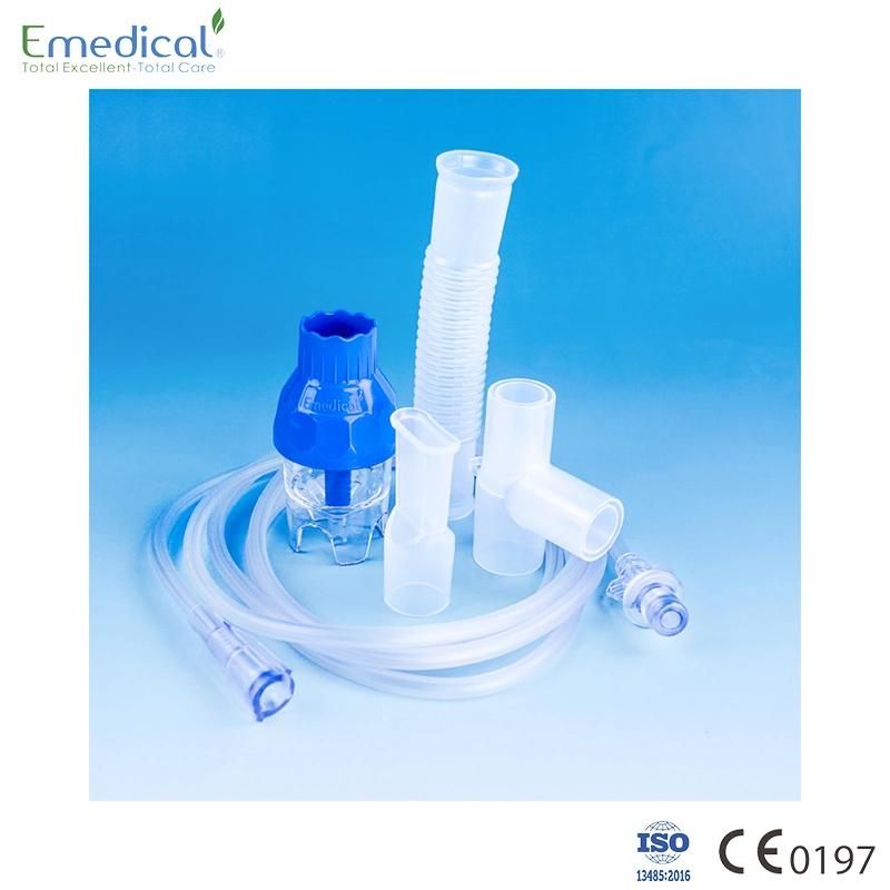 Oxygen&Aerosol Therapy T Connector Mouth Piece Medical Nebulizer