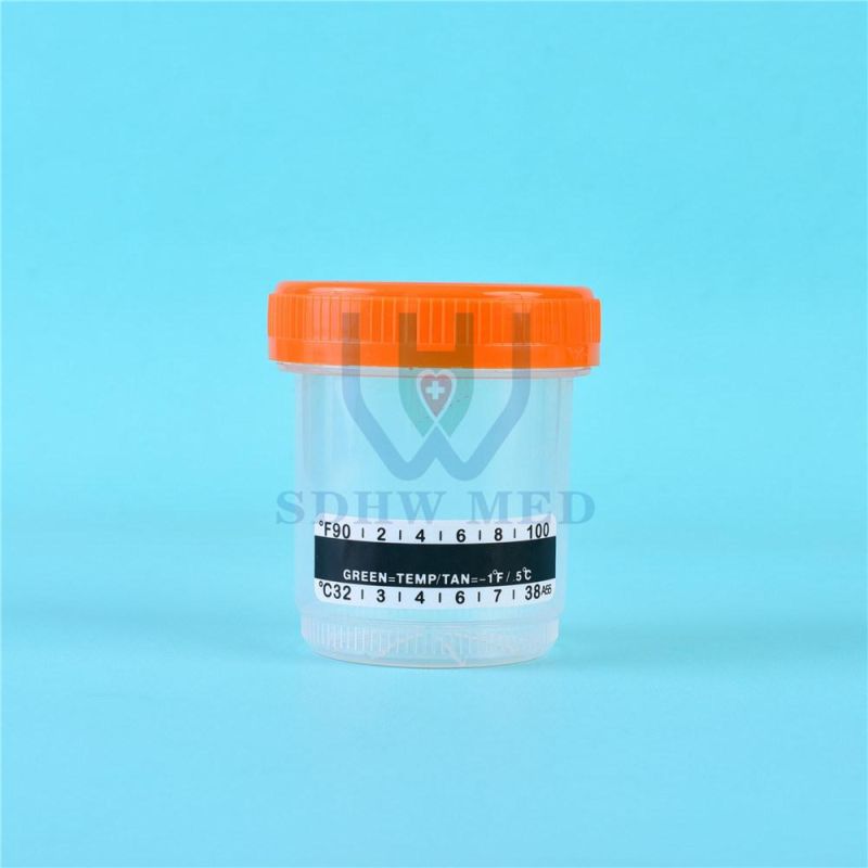 Stool Container with Spoon Disposable Test Use with Label Urine and Stool Container