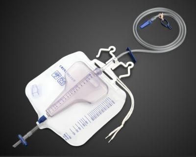 CE/ISO Approved 2600+400ml Urine Meter with Big Double Hanger