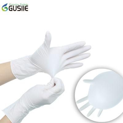 Good Quality Disposable Powder Free White Nitrile Gloves