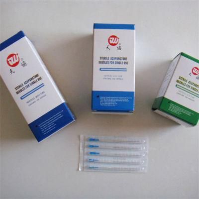 2in Painless Disposable Sterile Aluminum Foil Packing Stainless Steel Handle Acupuncture Needles with CE Certificate