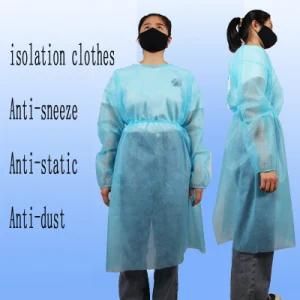 25g PP Non Woven Disposable Gownisolation Gown New Arrival Non-Sterilization Isolation Clothing