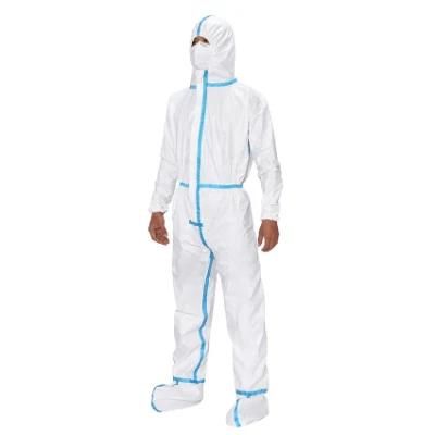 Disposable Microporous Safety Protective Chemical Coverall