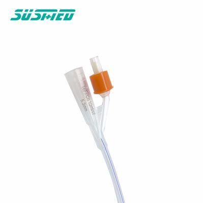 Medical 2 Way Silicone Foley Catheter Fr16 Fr18 Fr20 Fr22 Fr24