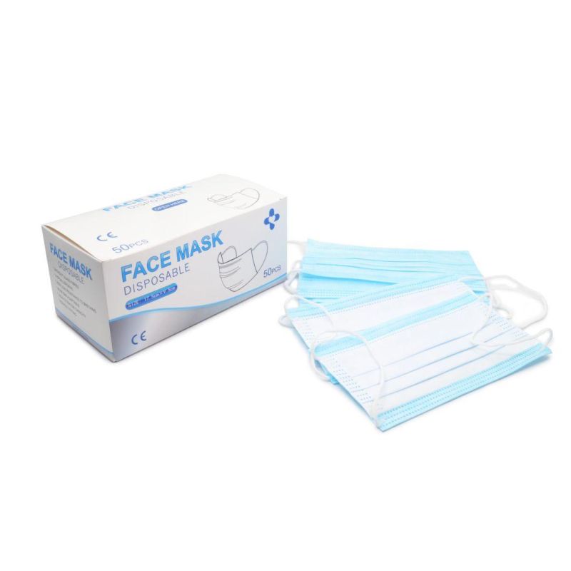 Disposable Non-Woven 3ply Face Mask, Disposable Respirator, Protection Mask