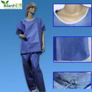 Disposable Non-Woven Medical Uniform Blue/Purple Avaiable Surgical Scrub Suits Patient Gown