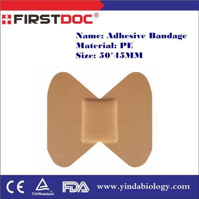High Quality OEM 50*45mm PE Material Skin Color Butterfly Style Adhesive Bandages